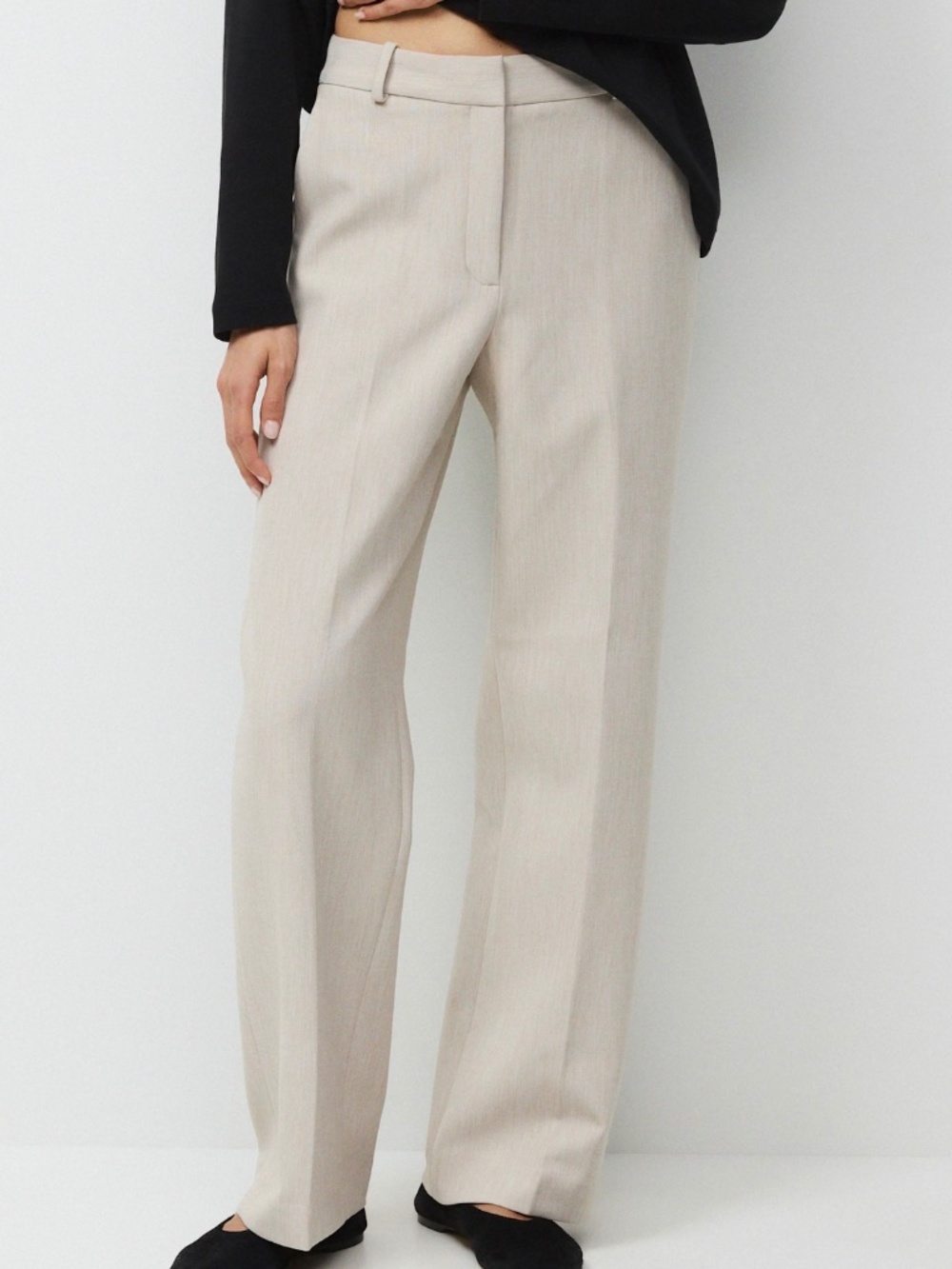 Aritzia Agency Pants - Heather Matte Pearl